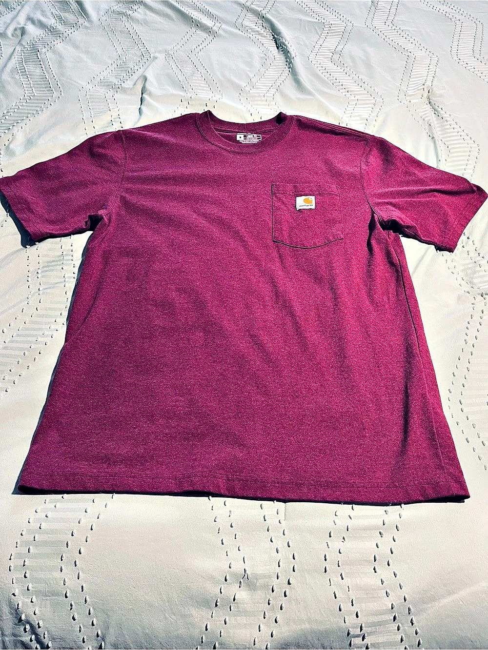 Carhartt Loose Fit Pocket T-Shirt Pocket T-Shirt Purple Size Medium